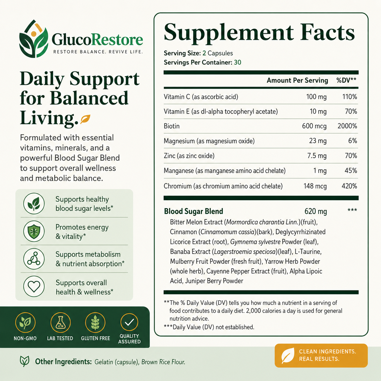 GlucoRestore -  Healthy Glucose Utilization Support